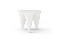 Ivory Side Table Outdoor White