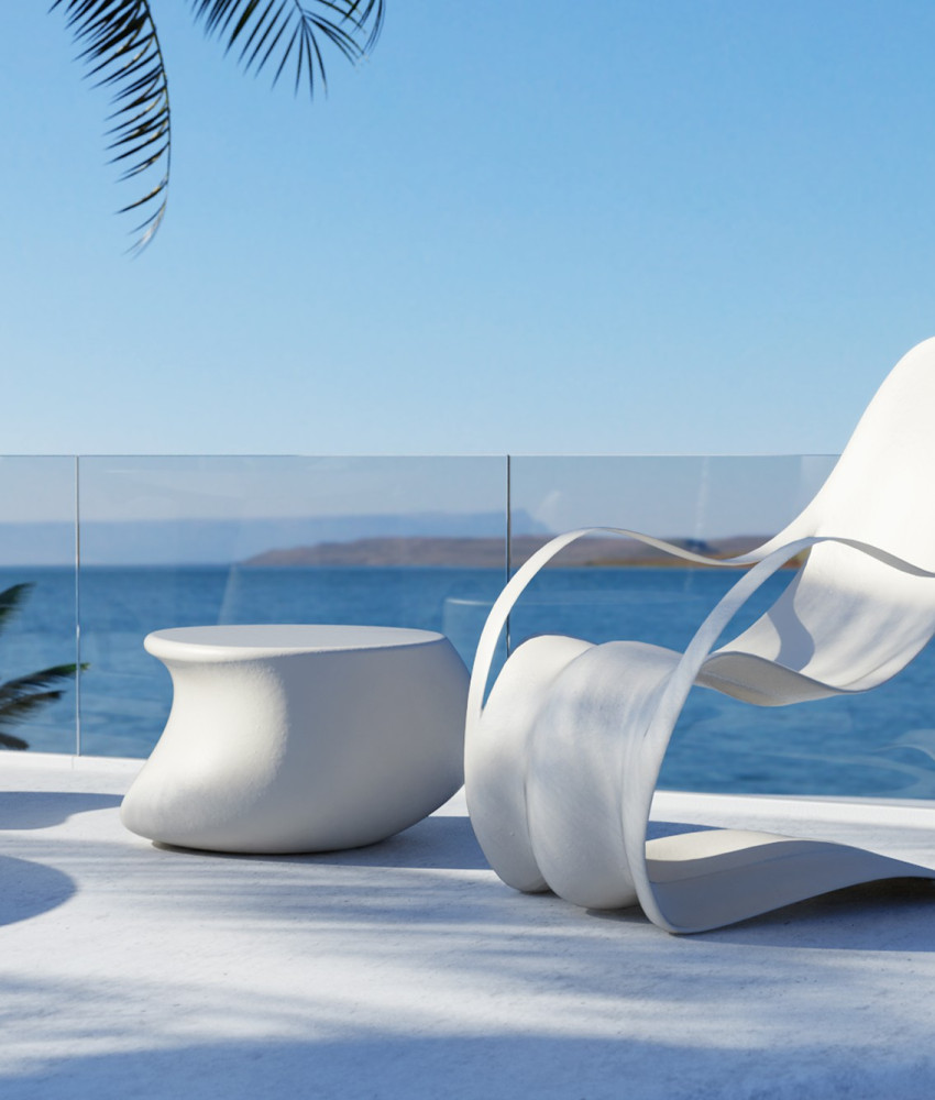 Flex Armchair White Outdoor