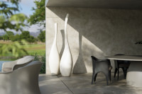Solitary decorative set white for outdoor