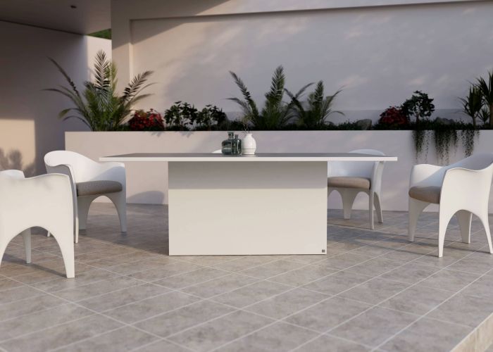 Quadra Dining Table Rectangular White