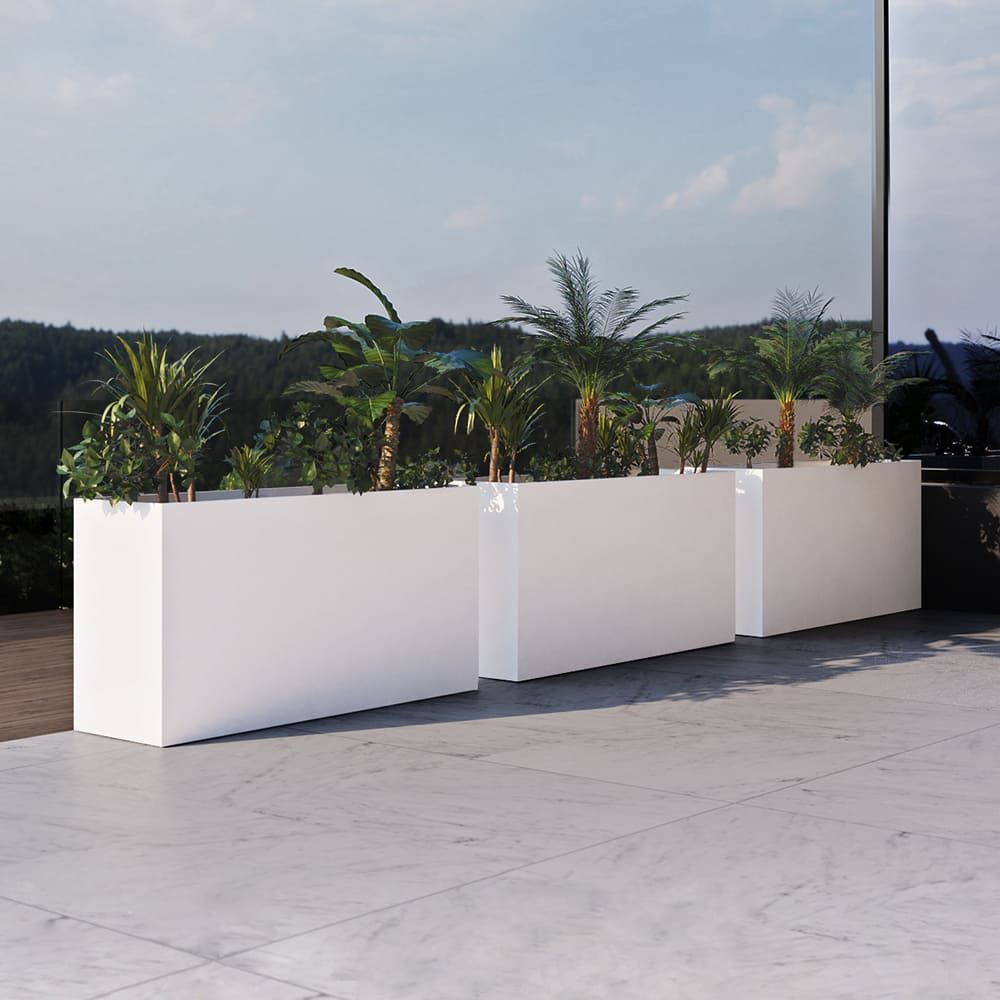 Quadra planters for outdoor